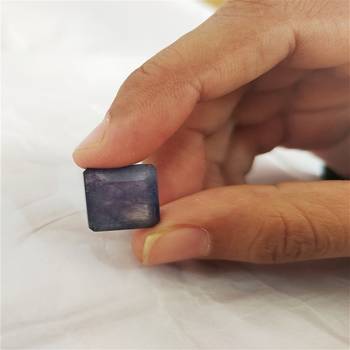 Natural Blue Sapphire at Wholesale Rate Fine Quality 6.25 Ratti 5.68 Carat Square Shape Nilam Loose Gemstone 1 Pcs 4