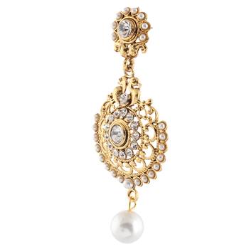 Ethnic Indian Bollywood Fashion Jewelry Set Traditional Dangler Earrings 2