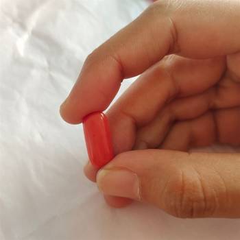 Natural Red Coral at Wholesale Rate 10.25 Ratti 9.25 Carat Capsule Shape मूंगा Loose Gemstone for Jewelry Making 1 Pcs 4