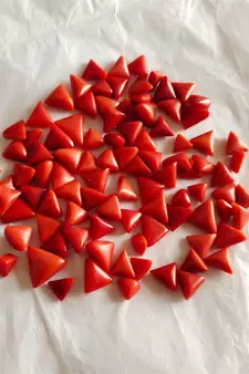 Natural Red Coral at Wholesale Rate 5.25 Ratti 4.77 Carat Trillion Shape मूंगा Loose Gemstone for Jewelry Making 1 Pcs