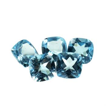 Natural Blue Topaz at Wholesale Rate Fine Quality 4.25 Ratti 3.86 Carat Cushion Shape Loose Gemstone 1 Pcs 2