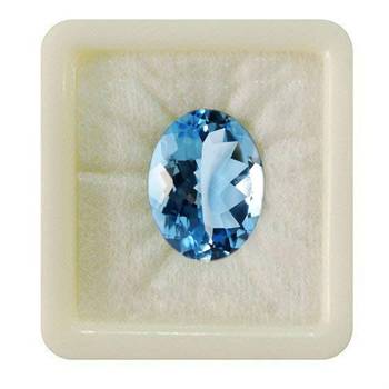 Natural Blue Topaz at Wholesale Rate Fine Quality 7.25 Ratti 6.89 Carat  Oval Shape Loose Gemstone 1 Pcs 1