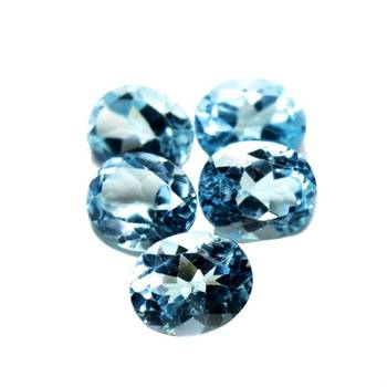 Natural Blue Topaz at Wholesale Rate Fine Quality 7.25 Ratti 6.89 Carat  Oval Shape Loose Gemstone 1 Pcs 2