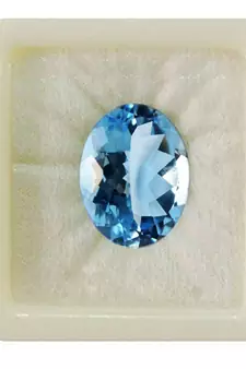 Natural Blue Topaz at Wholesale Rate Fine Quality 8.25 Ratti 7.5 Carat  Oval Shape Loose Gemstone 1 Pcs