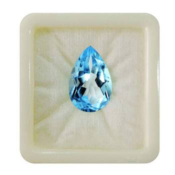 Natural Blue Topaz at Wholesale Rate Fine Quality 1.25 Ratti 1.13 Carat Pear Shape Loose Gemstone 1 Pcs 1