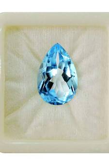 Natural Blue Topaz at Wholesale Rate Fine Quality 2.25 Ratti 2.04 Carat Pear Shape Loose Gemstone 1 Pcs