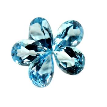 Natural Blue Topaz at Wholesale Rate Fine Quality 9.25 Ratti 8.36 Carat Pear Shape Loose Gemstone 1 Pcs 2