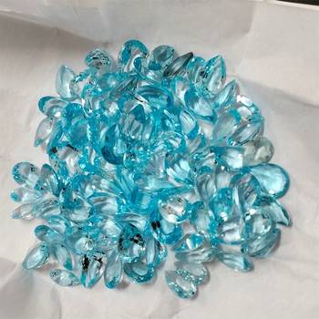 Natural Blue Topaz at Wholesale Rate Fine Quality 9.25 Ratti 8.36 Carat Pear Shape Loose Gemstone 1 Pcs 3
