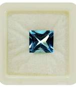 Natural Blue Topaz at Wholesale Rate Fine Quality 5.25 Ratti 4.77 Carat Princess Shape Loose Gemstone 1 Pcs