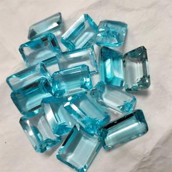 Natural Blue Topaz at Wholesale Rate Fine Quality 1.25 Ratti 1.13 Carat Rectangle Shape Loose Gemstone 1 Pcs 3