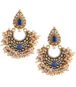Ethnic Indian Bollywood Fashion Jewelry Set Chandni Pearl Earrings