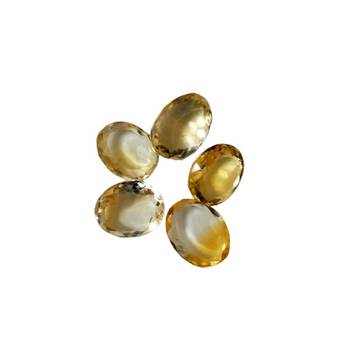 Natural Citrine at Wholesale Rate Fine Quality 7.25 Ratti 6.89 Carat Oval Shape Sunela Loose Gemstone Rashi Ratan1 Pcs 2