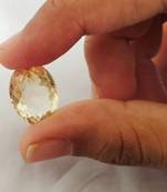 Natural Citrine at Wholesale Rate Fine Quality 9.25 Ratti 8.36 Carat Oval Shape Sunela Loose Gemstone Rashi Ratan1 Pcs