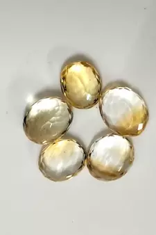 Natural Citrine at Wholesale Rate Fine Quality 9.25 Ratti 8.36 Carat Oval Shape Sunela Loose Gemstone Rashi Ratan1 Pcs
