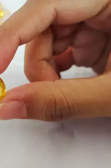 Natural Brandy Citrine at Wholesale Rate Fine Quality 3.25 Ratti 2.95 Carat Oval Shape Sunela Loose Gemstone 1 Pcs