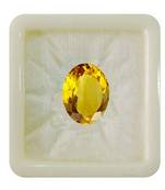Natural Brandy Citrine at Wholesale Rate Fine Quality 4.25 Ratti 3.86 Carat Oval Shape Sunela Loose Gemstone 1 Pcs