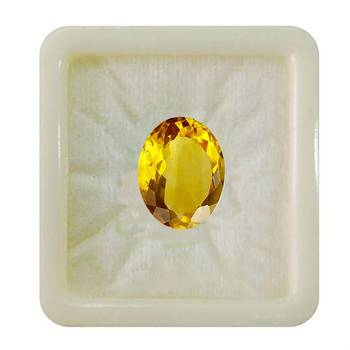 Natural Brandy Citrine at Wholesale Rate Fine Quality 5.25 Ratti 4.77 Carat Oval Shape Sunela Loose Gemstone 1 Pcs 1
