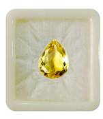 Natural Citrine at Wholesale Rate Fine Quality 6.25 Ratti 5.68 Carat Pear Shape Sunela Loose Gemstone 1 Pcs