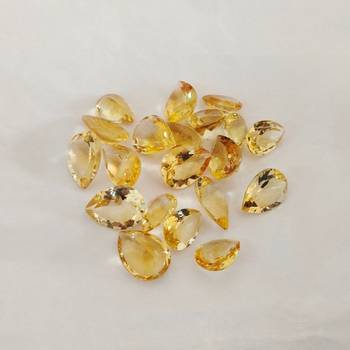Natural Citrine at Wholesale Rate Fine Quality 6.25 Ratti 5.68 Carat Pear Shape Sunela Loose Gemstone 1 Pcs 2