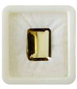 Natural Citrine at Wholesale Rate Fine Quality 10.25 Ratti 9.25 Carat Rectangle Shape Sunela Loose Gemstone 1 Pcs