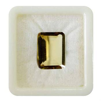 Natural Citrine at Wholesale Rate Fine Quality  12.25 Ratti 11 Carat Rectangle Shape Sunela Loose Gemstone 1 Pcs 1
