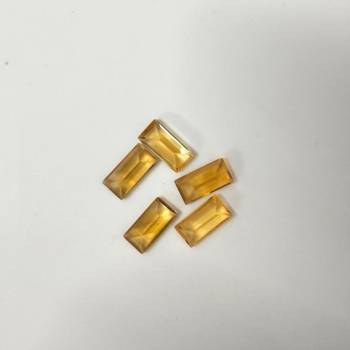 Natural Citrine at Wholesale Rate Fine Quality  12.25 Ratti 11 Carat Rectangle Shape Sunela Loose Gemstone 1 Pcs 3