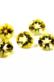 Natural Citrine at Wholesale Rate Fine Quality 6.25 Ratti 5.68 Carat Round Shape Sunela Loose Gemstone Rashi Ratan 1 Pcs