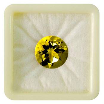 Natural Citrine at Wholesale Rate Fine Quality 7.25 Ratti 6.89 Carat Round Shape Sunela Loose Gemstone Rashi Ratan 1 Pcs 1