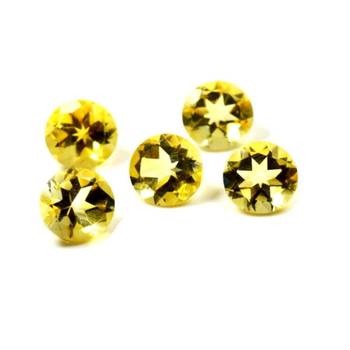 Natural Citrine at Wholesale Rate Fine Quality 7.25 Ratti 6.89 Carat Round Shape Sunela Loose Gemstone Rashi Ratan 1 Pcs 2