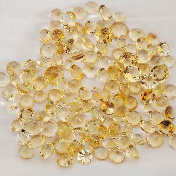 Natural Citrine at Wholesale Rate Fine Quality 7.25 Ratti 6.89 Carat Round Shape Sunela Loose Gemstone Rashi Ratan 1 Pcs 3