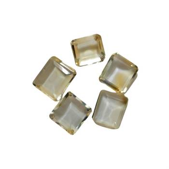 Natural Citrine at Wholesale Rate Fine Quality 4.25 Ratti 3.86 Carat Square Shape Sunela Loose Gemstone 1 Pcs 2