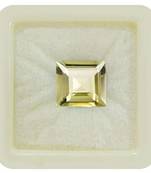 Natural Citrine at Wholesale Rate Fine Quality 9.25 Ratti 8.36 Carat Square Shape Sunela Loose Gemstone 1 Pcs