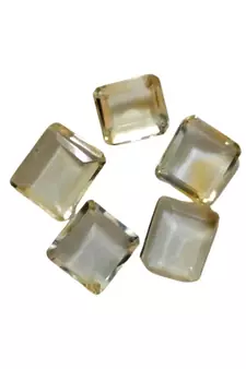 Natural Citrine at Wholesale Rate Fine Quality 10.25 Ratti 9.25 Cara Square Shape Sunela Loose Gemstone 1 Pcs