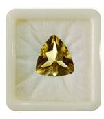 Natural Citrine at Wholesale Rate Fine Quality 4.25 Ratti 3.86 Carat Trillion Shape Sunela Loose Gemstone 1 Pcs