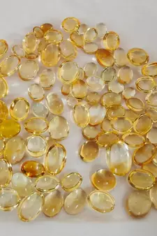 Natural Citrine at Wholesale Rate Fine Quality 1.25 Ratti 1.13 Carat Cabochon Oval Shape Sunela Loose Gemstone 1 Pcs