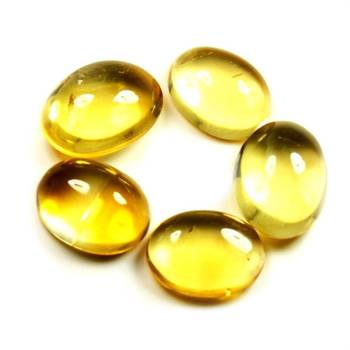 Natural Citrine at Wholesale Rate Fine Quality 6.25 Ratti 5.68 Carat Cabochon Oval Shape Sunela Loose Gemstone 1 Pcs 2
