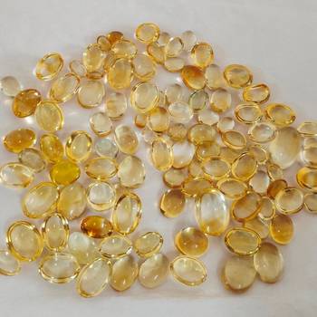 Natural Citrine at Wholesale Rate Fine Quality 6.25 Ratti 5.68 Carat Cabochon Oval Shape Sunela Loose Gemstone 1 Pcs 3