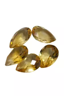 Natural Citrine at Wholesale Rate Fine Quality 3.25 Ratti 2.95 Carat Pear Shape Sunela Loose Gemstone Rashi Ratan 1 Pcs