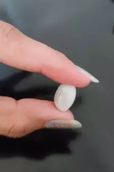 Natural White Cats Eye at Wholesale Rate 3.25 Ratti 2.95 Carat Oval Shape Lehsuniya Loose Gemstone 1 Pcs