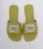 Green Brooch Flats