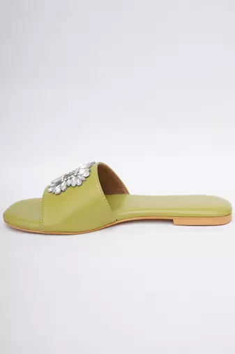 Green Brooch Flats