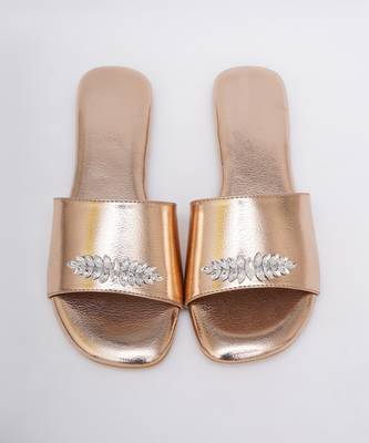 Embroidery Gold Flats 1