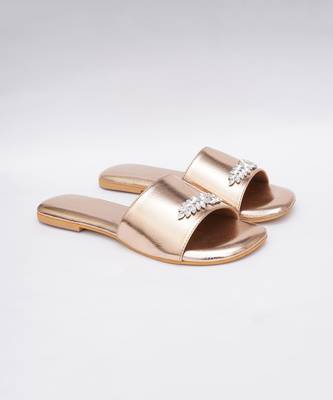 Embroidery Gold Flats 4