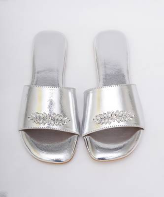 Embroidery Silver Flats 1