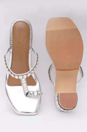 Silver Sky Diamonds Heels