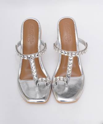 Silver Sky Diamonds Heels 1