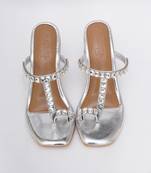 Silver Sky Diamonds Heels