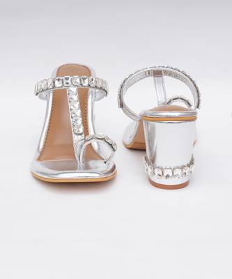 Silver Sky Diamonds Heels 4