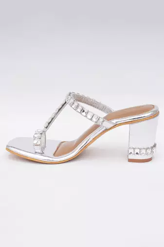 Silver Sky Diamonds Heels