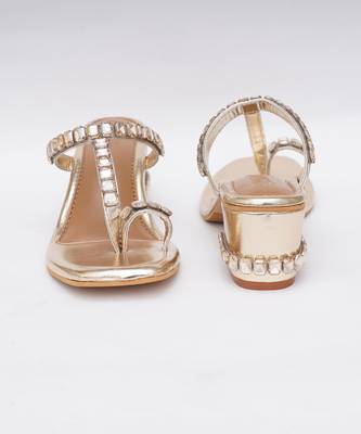 Gold Sky Diamonds Heels 2